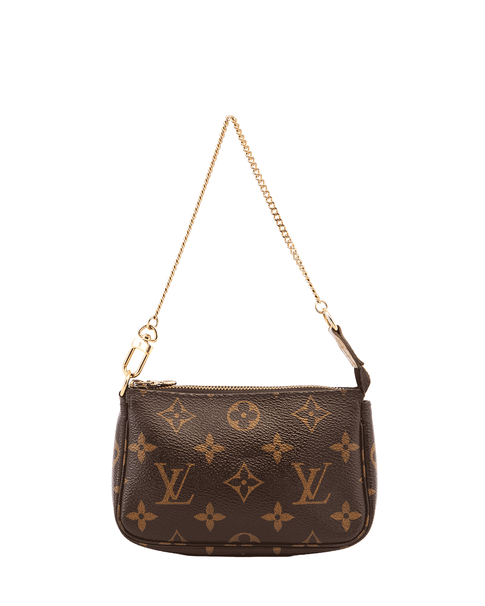 2 LV POCHETTE MINI BROWN MONOGRAM CANVAS GHW SF 2264 1557