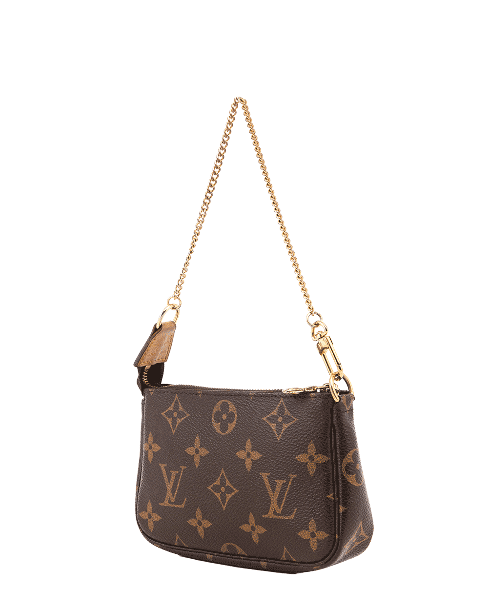 2 LV POCHETTE MINI BROWN MONOGRAM CANVAS GHW SF 2264 1559