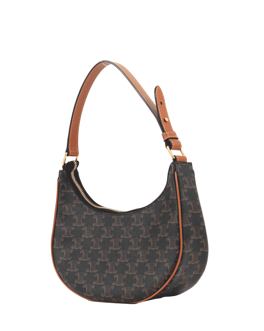 20 CELINE AVA MEDIUM BROWN TAN CANVAS GHW S GA 5202 S AT 4262 1017