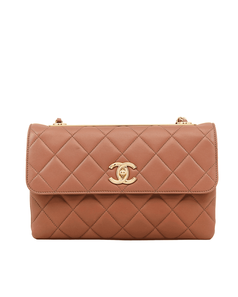 20 CHANEL TRENDY CC FLAP 10.5 BROWN CALF GHW 24709658 0841