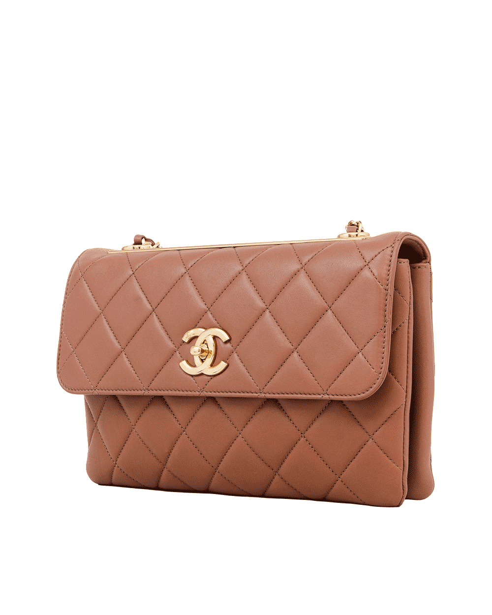 20 CHANEL TRENDY CC FLAP 10.5 BROWN CALF GHW 24709658 0842