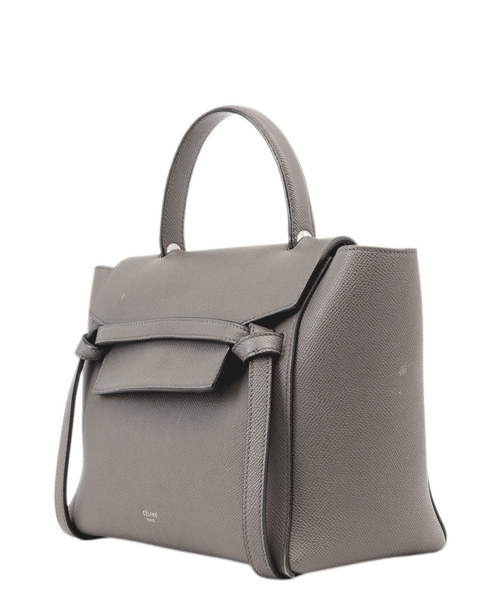 21 CELINE BELT BAG NANO GRAY CALF GHW S GA 4147 1253