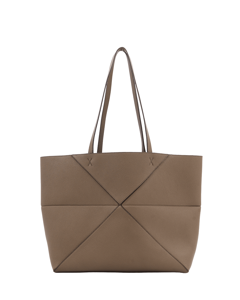 22 LOEWE PUZZLE FOLD TOTE MEDIUM BROWN CALF GHW 052536 0868