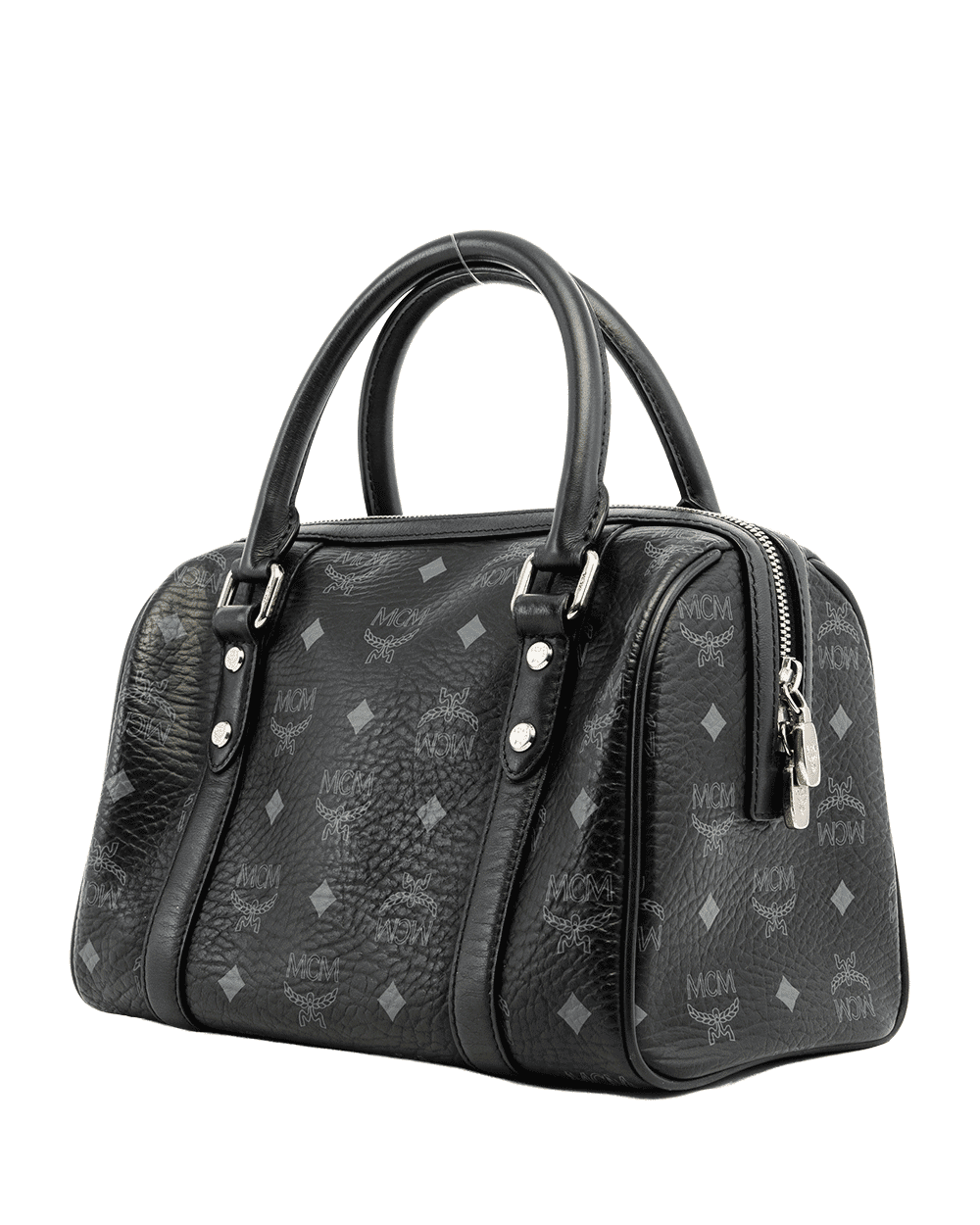 22 MCM ELLA BOSTON BLACK CANVAS SHW 1011109510322 031009 1688