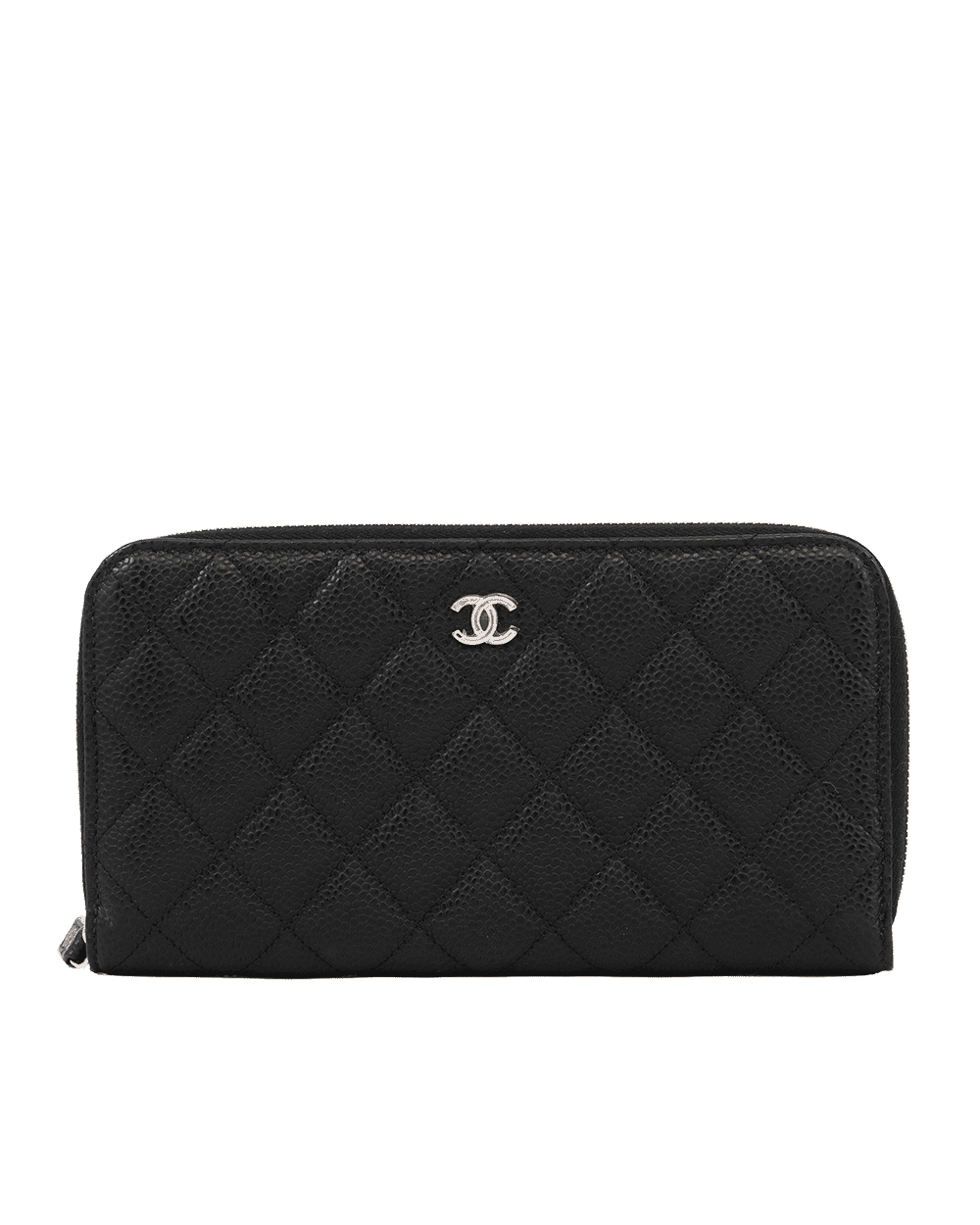 25 CHANEL ZIPPY WALLET LONG BLACK CAVIAR SHW 30584346 0112