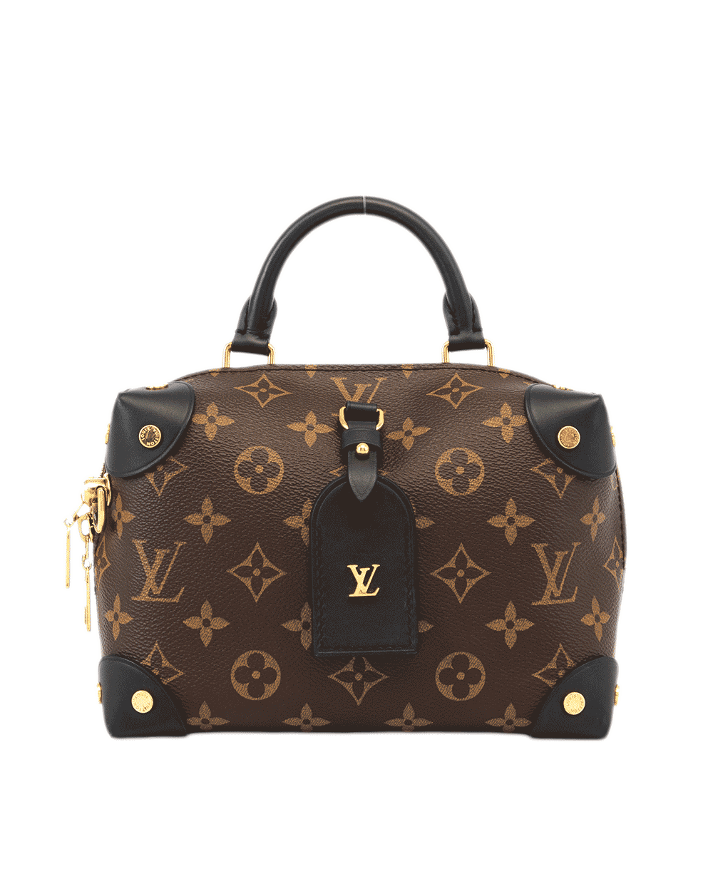 25 LV MALLET TRUNK BROWN MONOGRAM CANVAS GHW MICROCHIP 0792