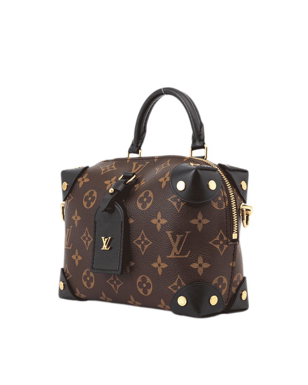 25 LV MALLET TRUNK BROWN MONOGRAM CANVAS GHW MICROCHIP 0795