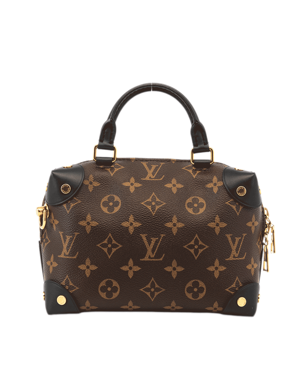 25 LV MALLET TRUNK BROWN MONOGRAM CANVAS GHW MICROCHIP 0797