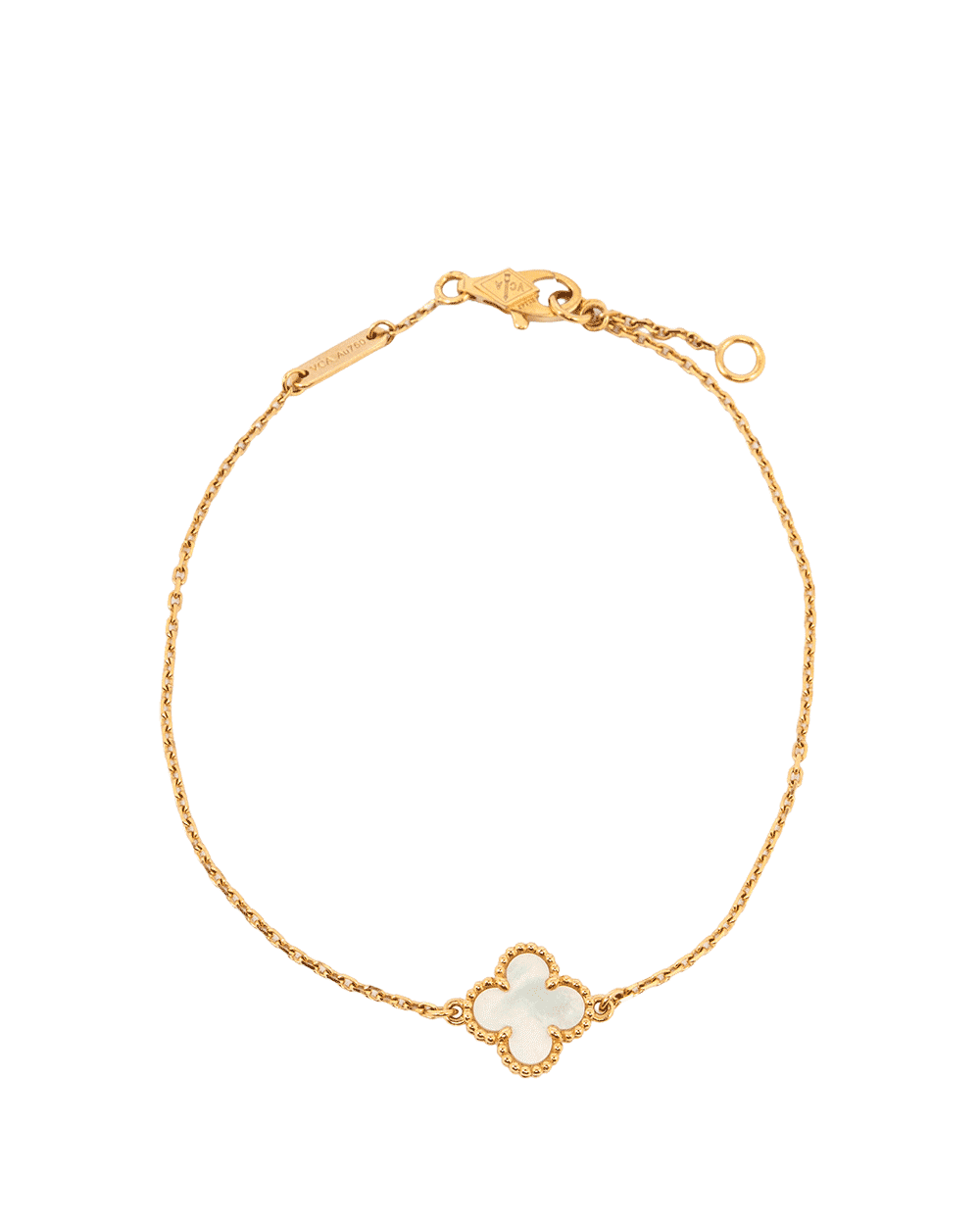 25 VAN CLEEF&ARPELS ALHAMBRA BRACELET SWEET WHITE GHW JO781159 0161