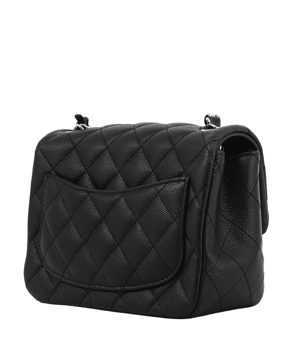 26 CHANEL CLASSIC 7 SQ BLACK CAVIAR SHW 24443633 0365