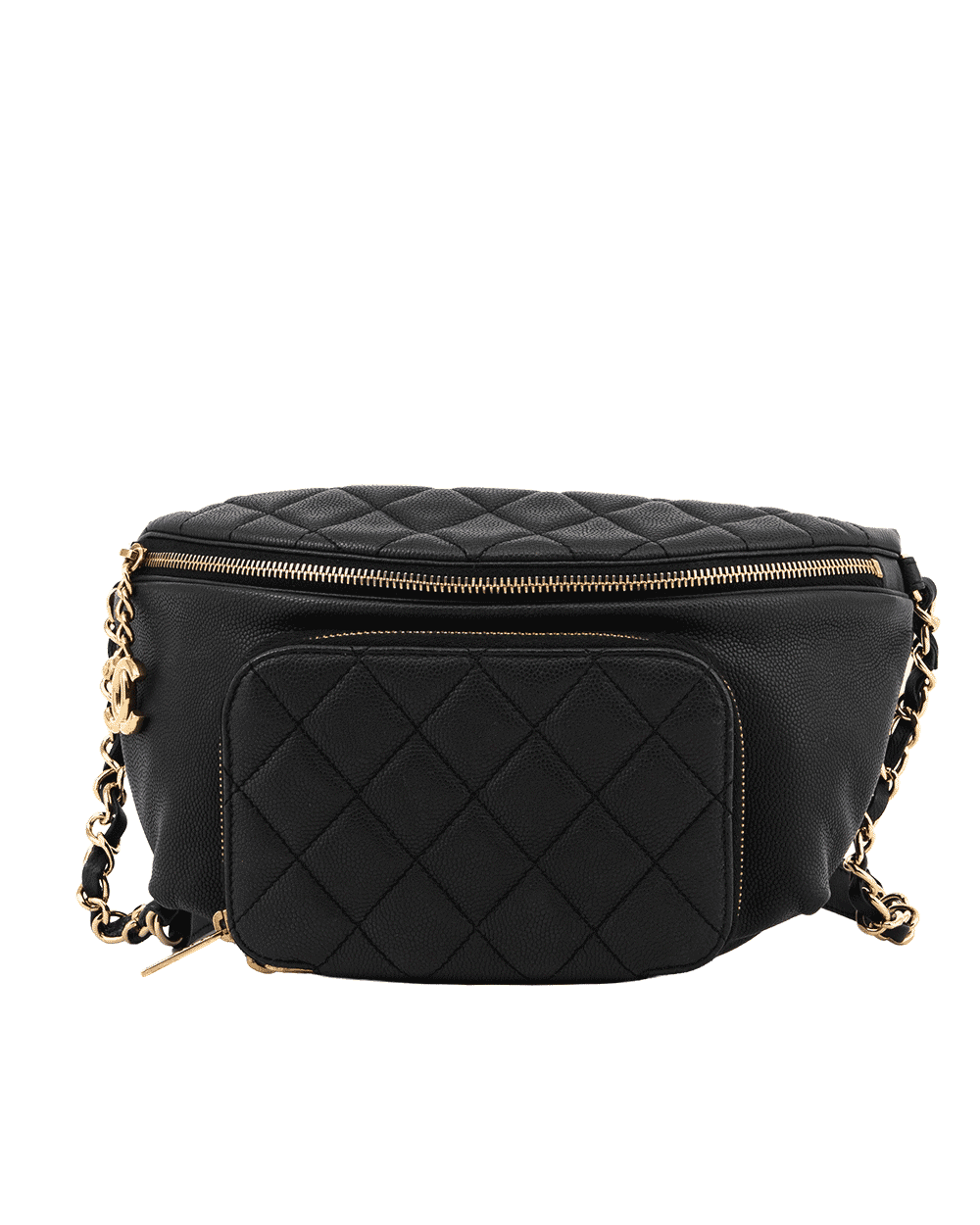 27 CHANEL BUSINESS AFFINITY BELT BAG BLACK CAVIAR GHW 27282766 0431