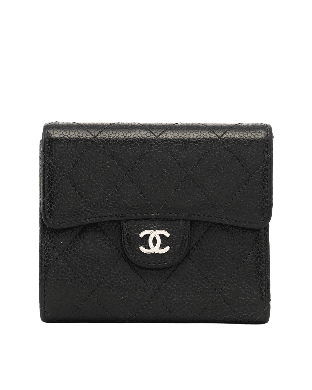 29 CHANEL TRI FOLD WALLET SHORT BLACK CAVIAR SHW 23889709 1586