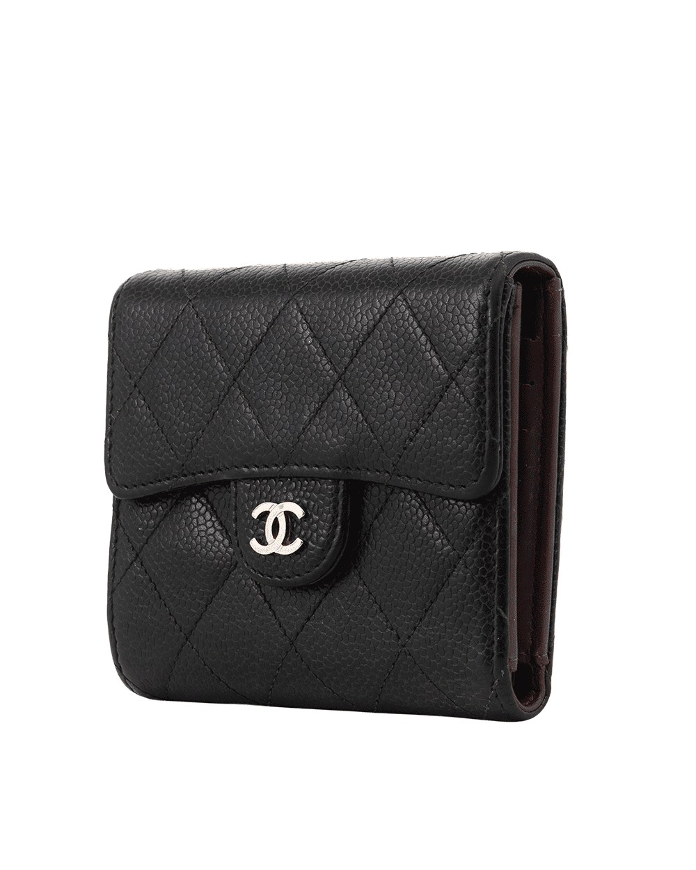 29 CHANEL TRI FOLD WALLET SHORT BLACK CAVIAR SHW 23889709 1588