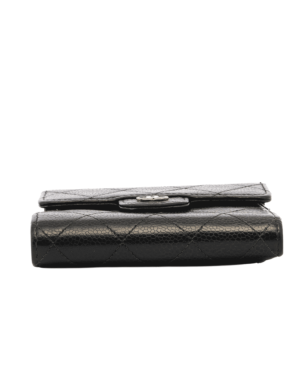 29 CHANEL TRI FOLD WALLET SHORT BLACK CAVIAR SHW 23889709 1591