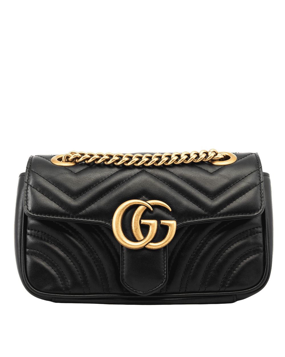 3 GUCCI MARMONT 22 BLACK CALF GHW 4467744 520981 0554