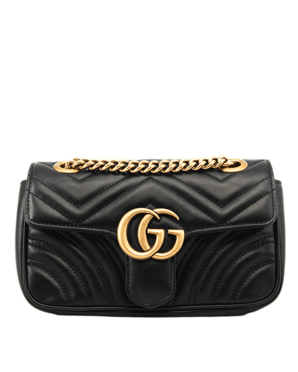 3 GUCCI MARMONT 22 BLACK CALF GHW 4467744 520981 0554