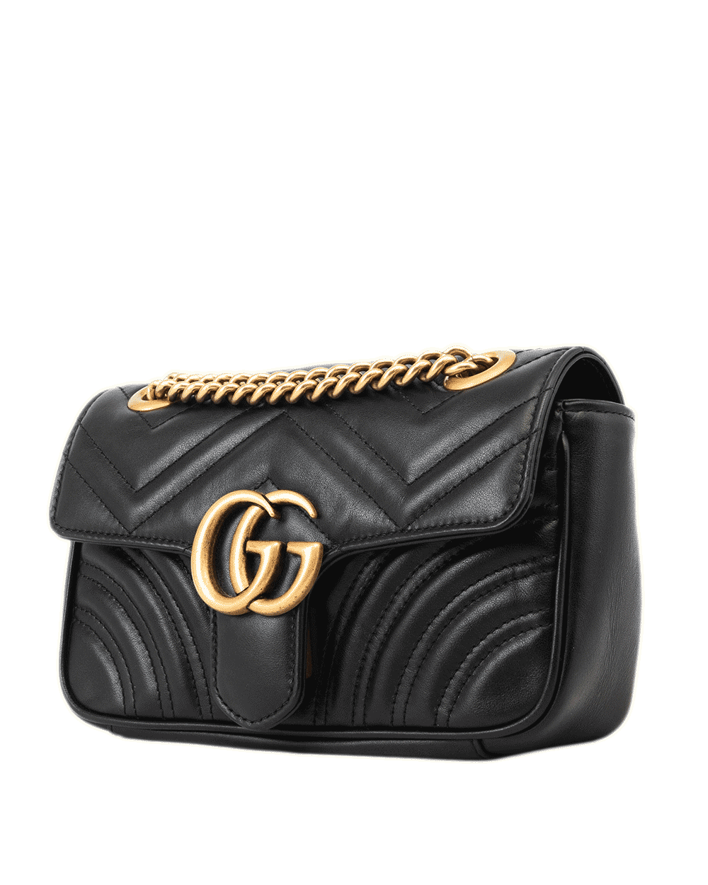 3 GUCCI MARMONT 22 BLACK CALF GHW 4467744 520981 0555
