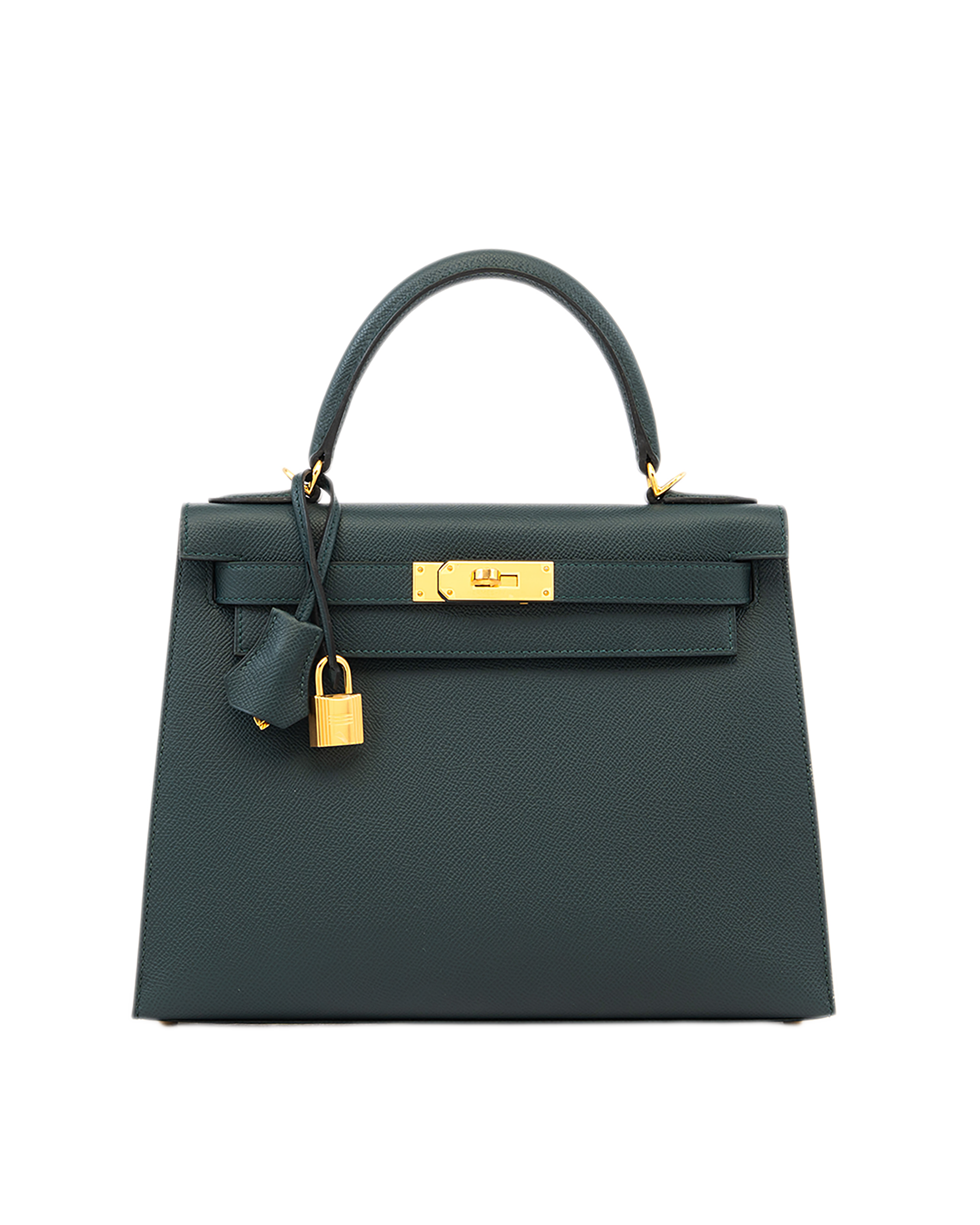 3 HERMES KELLY 28 VERT CYPRES EPSOM GHW UHA823 NN 1141