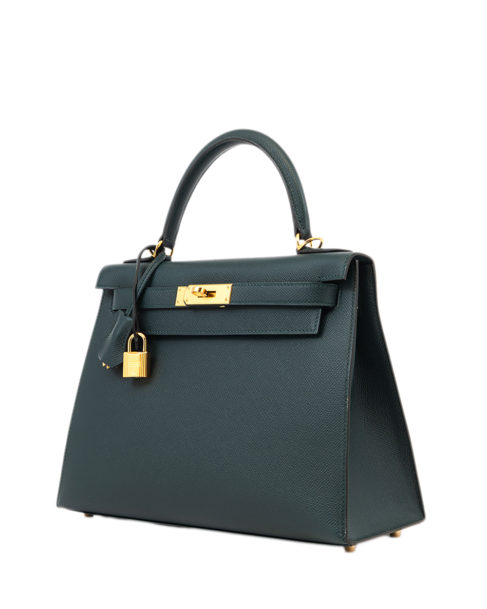 3 HERMES KELLY 28 VERT CYPRES EPSOM GHW UHA823 NN 1147