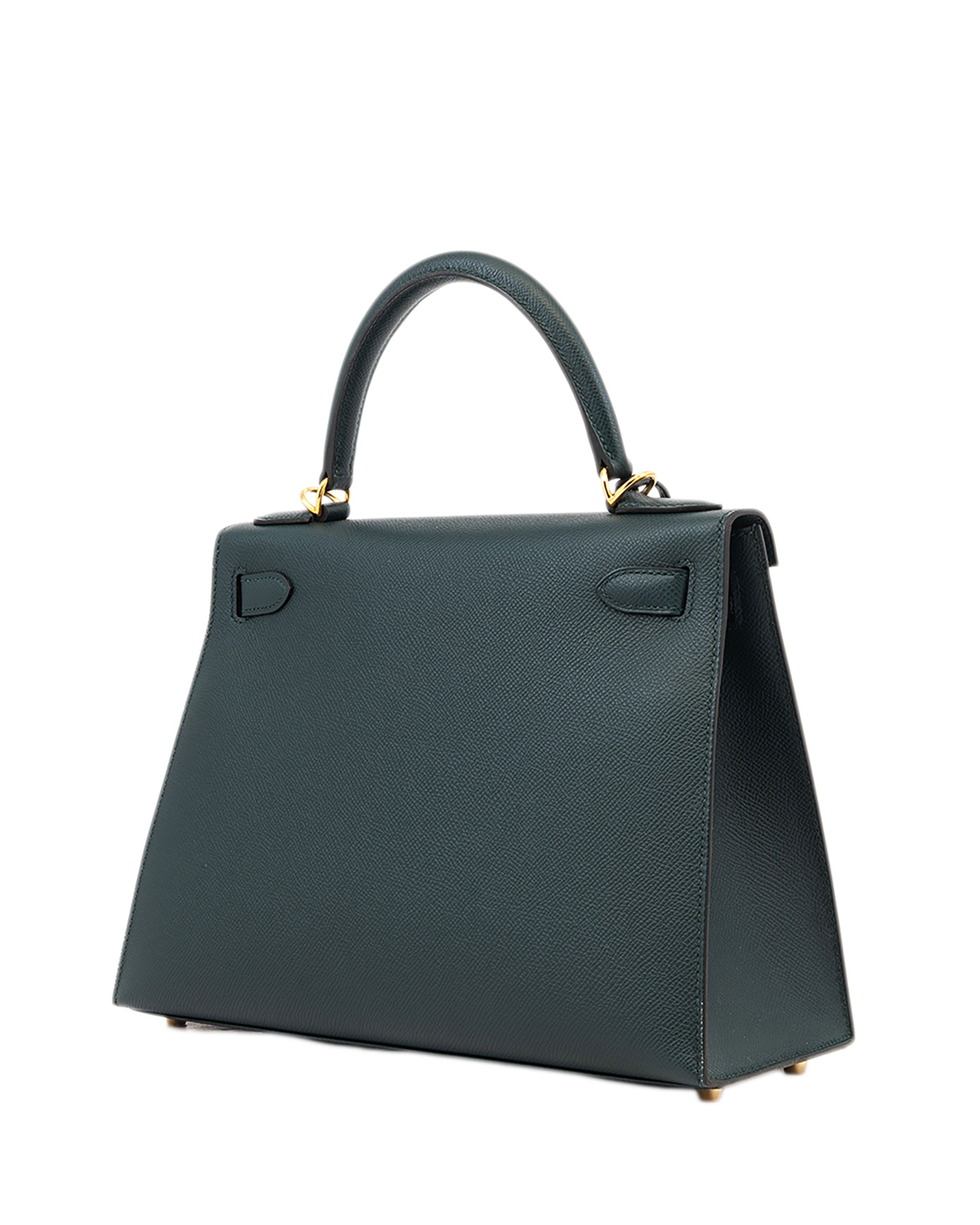 3 HERMES KELLY 28 VERT CYPRES EPSOM GHW UHA823 NN 1148