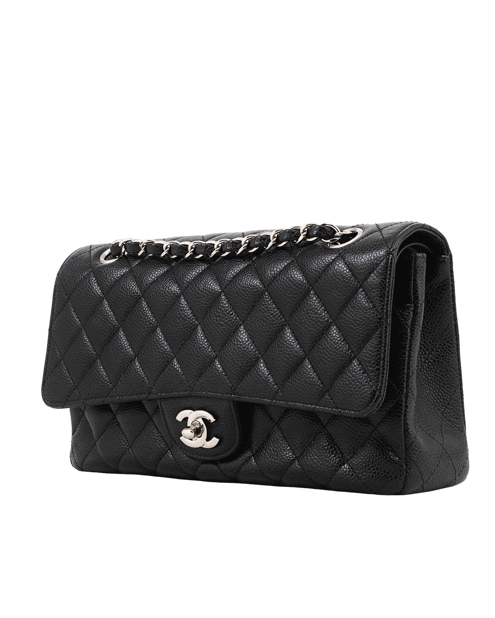 30 CHANEL CLASSIC 10 BLACK CAVIAR SHW 23833788 0294