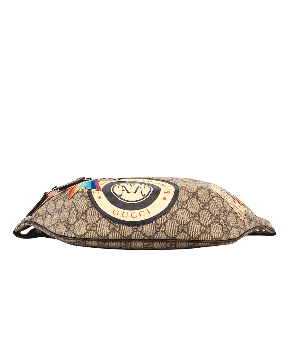 30 GUCCI UFO BELT BAG BROWN GG SUPREME MONOGRAM CANVAS GHW 529711 001998 1402