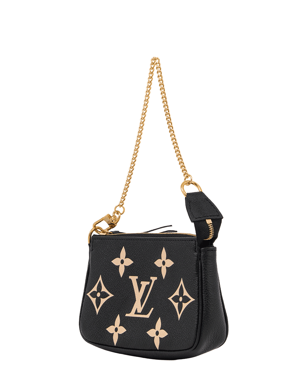 30 LV POCHETTE MINI BLACK GIANT MONOGRAM CALF GHW MICROCHIP 1073