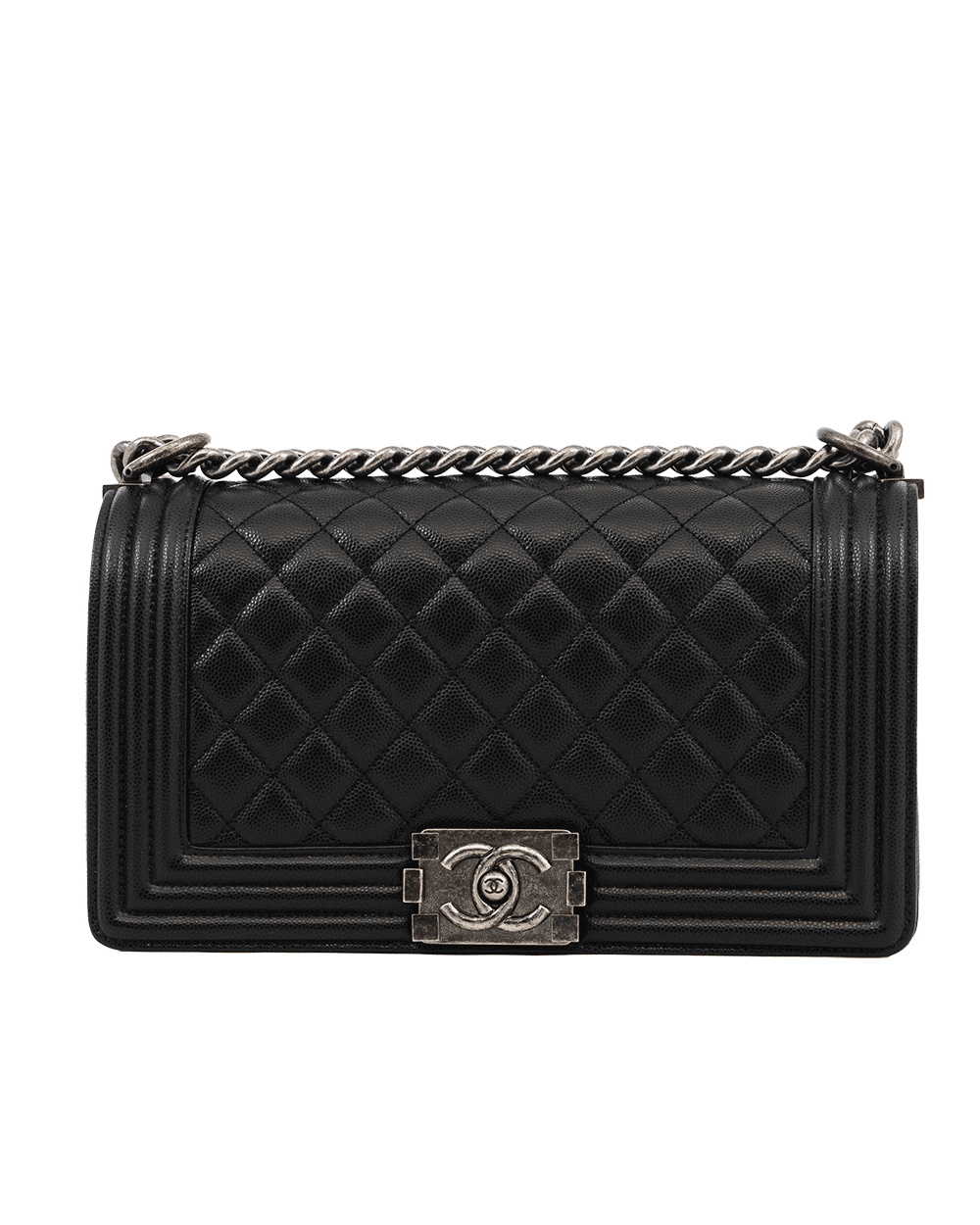 31 CHANEL BOY 10 BLACK CAVIAR RSHW 29511909 0881
