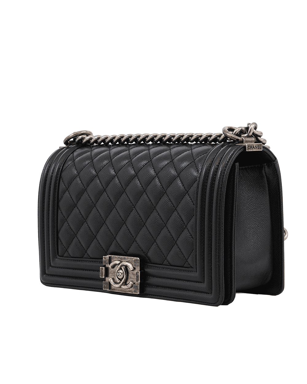 31 CHANEL BOY 10 BLACK CAVIAR RSHW 29511909 0882