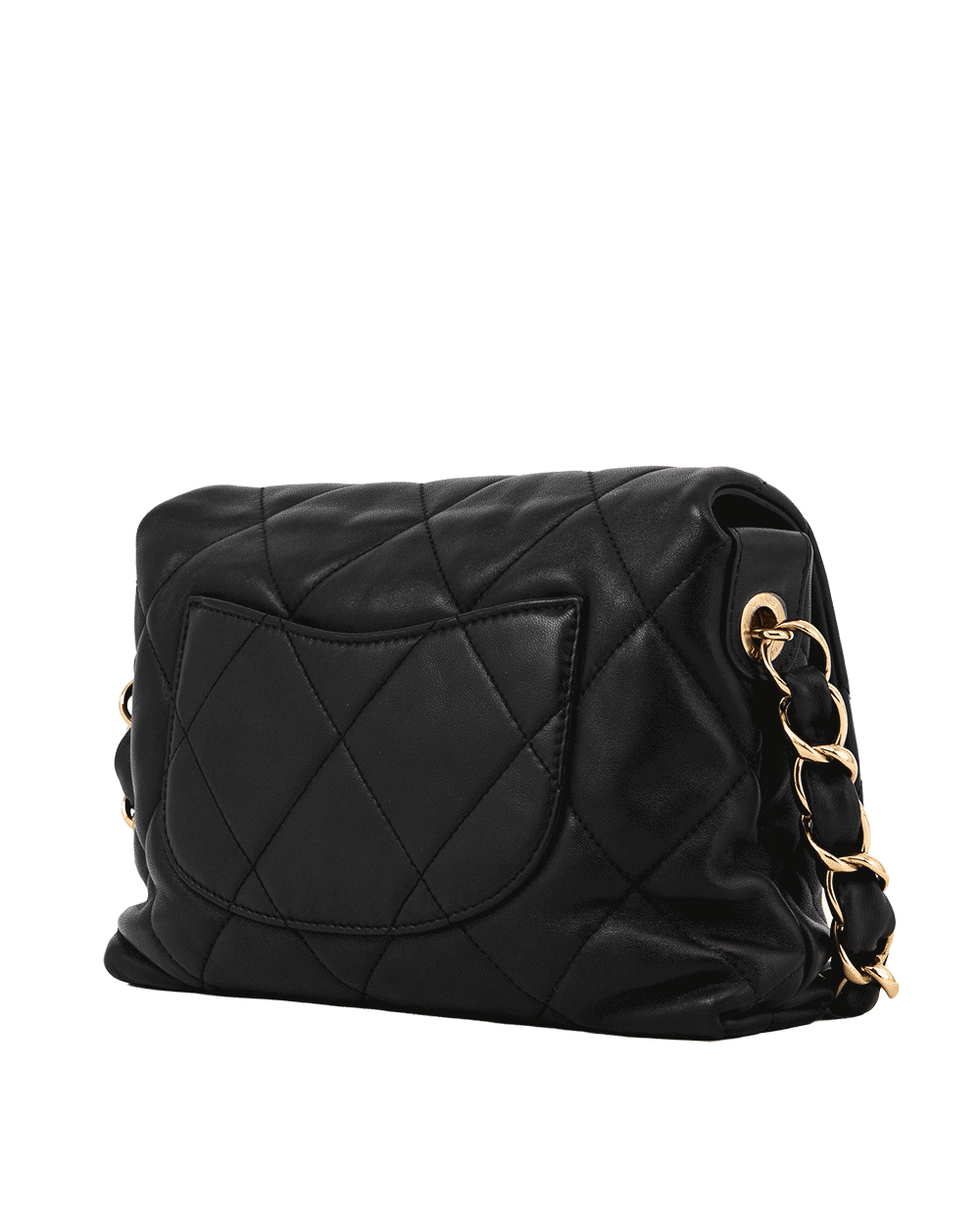 31 CHANEL CC FLAP BAG 9 BLACK LAMB GHW 30995235 0467