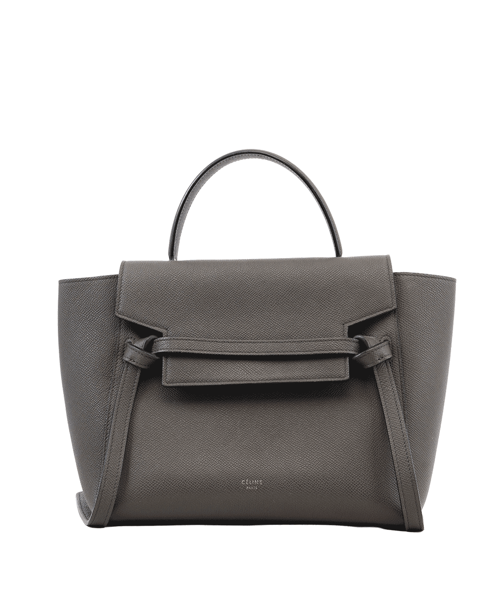 32 CELINE BELT BAG MICRO GRAY CALF GHW F AT 2167 F SL 2177 0341