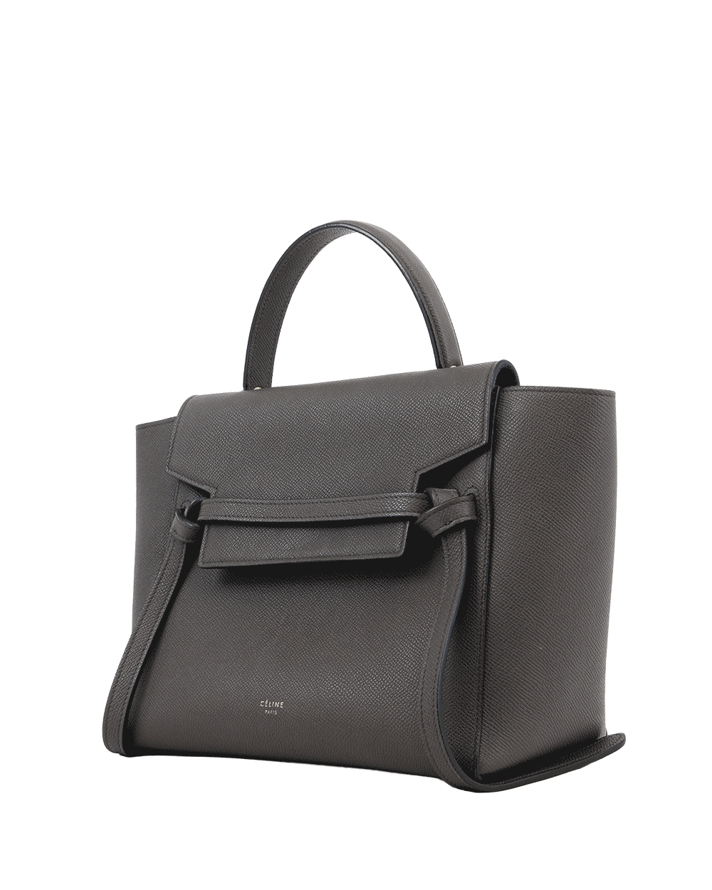 32 CELINE BELT BAG MICRO GRAY CALF GHW F AT 2167 F SL 2177 0342