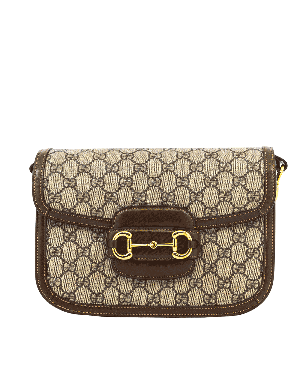 35GUCCI HORSEBIT 1955 MEDIUM BROWN GG MONOGRAM CANVAS GHW 602204 486628 0727
