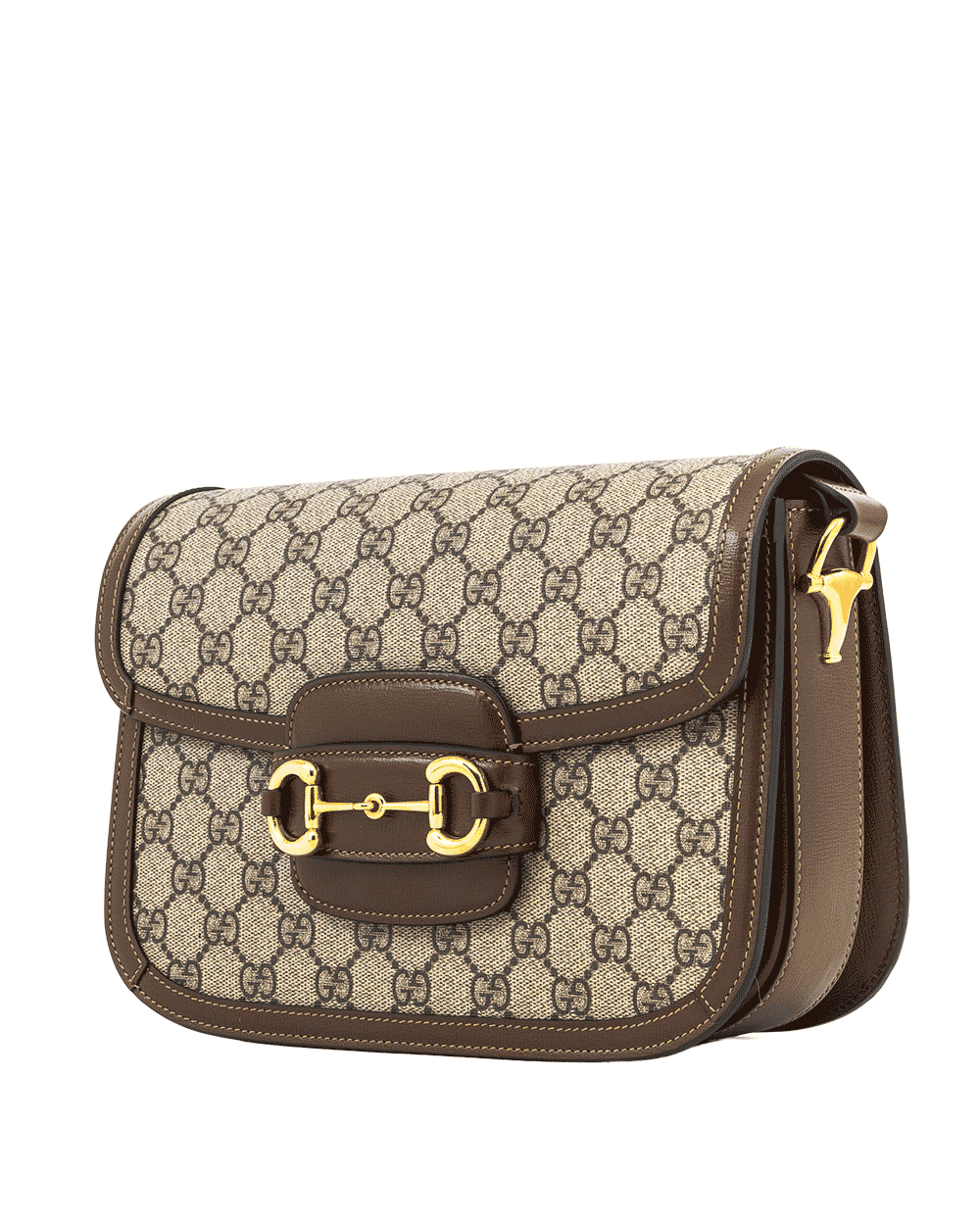 35GUCCI HORSEBIT 1955 MEDIUM BROWN GG MONOGRAM CANVAS GHW 602204 486628 0728