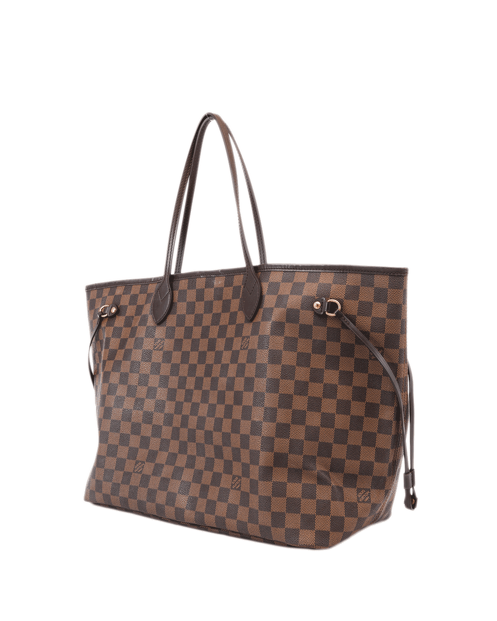 36 LV NEVERFULL GM BROWN DAMIER CANVAS GHW FL0132 0669