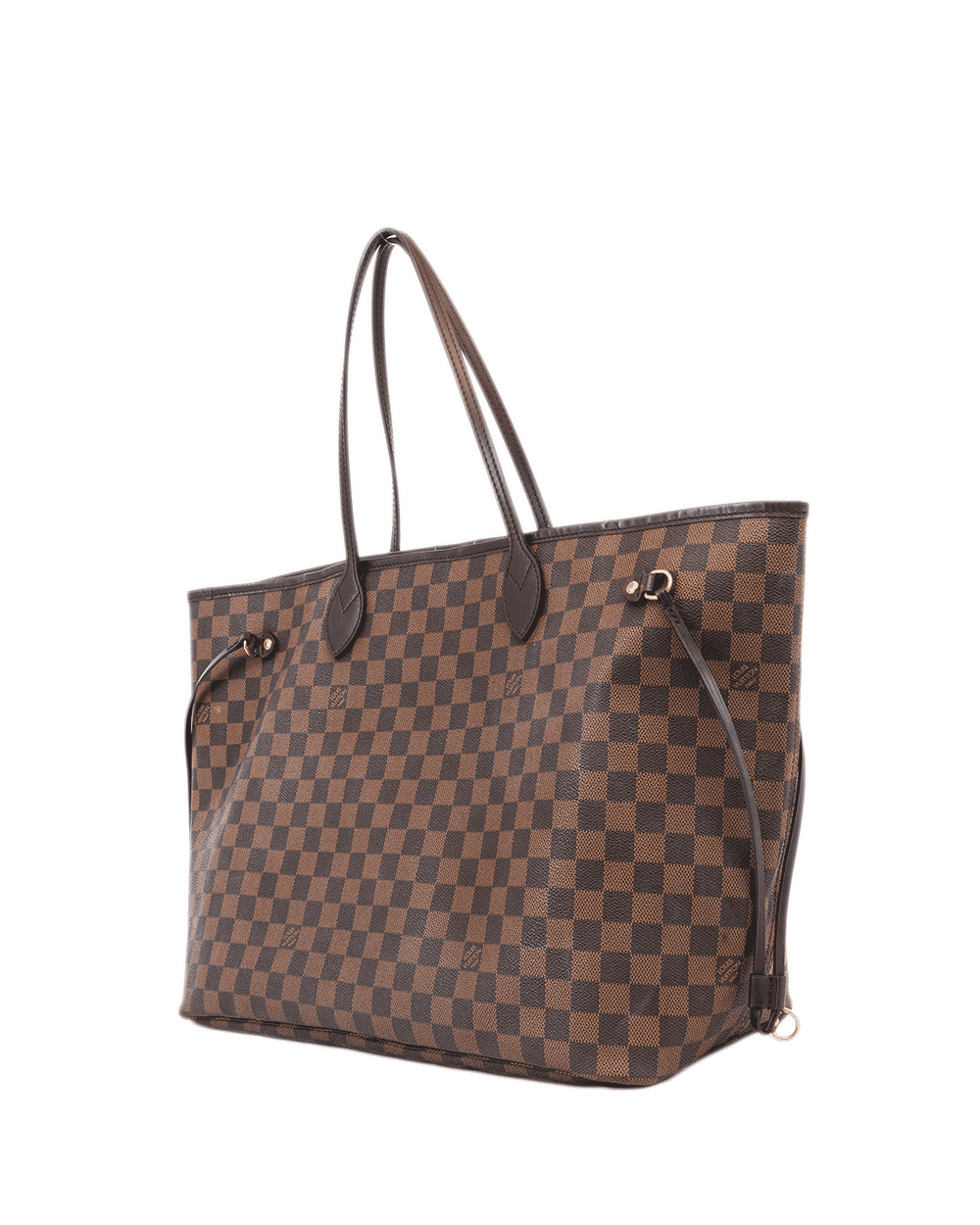 36 LV NEVERFULL GM BROWN DAMIER CANVAS GHW FL0132 0670