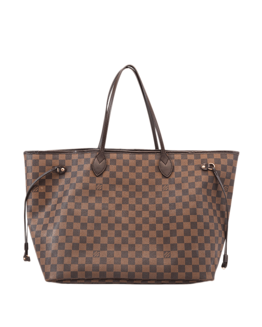 36 LV NEVERFULL GM BROWN DAMIER CANVAS GHW FL0132 0671