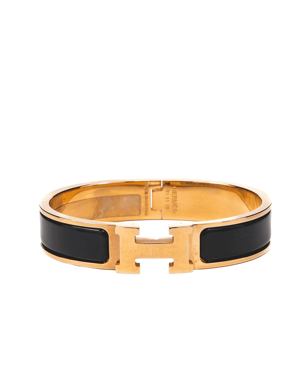 39 HERMES CLIC CLAC PM BLACK NOIR GHW FI 11 19 1150
