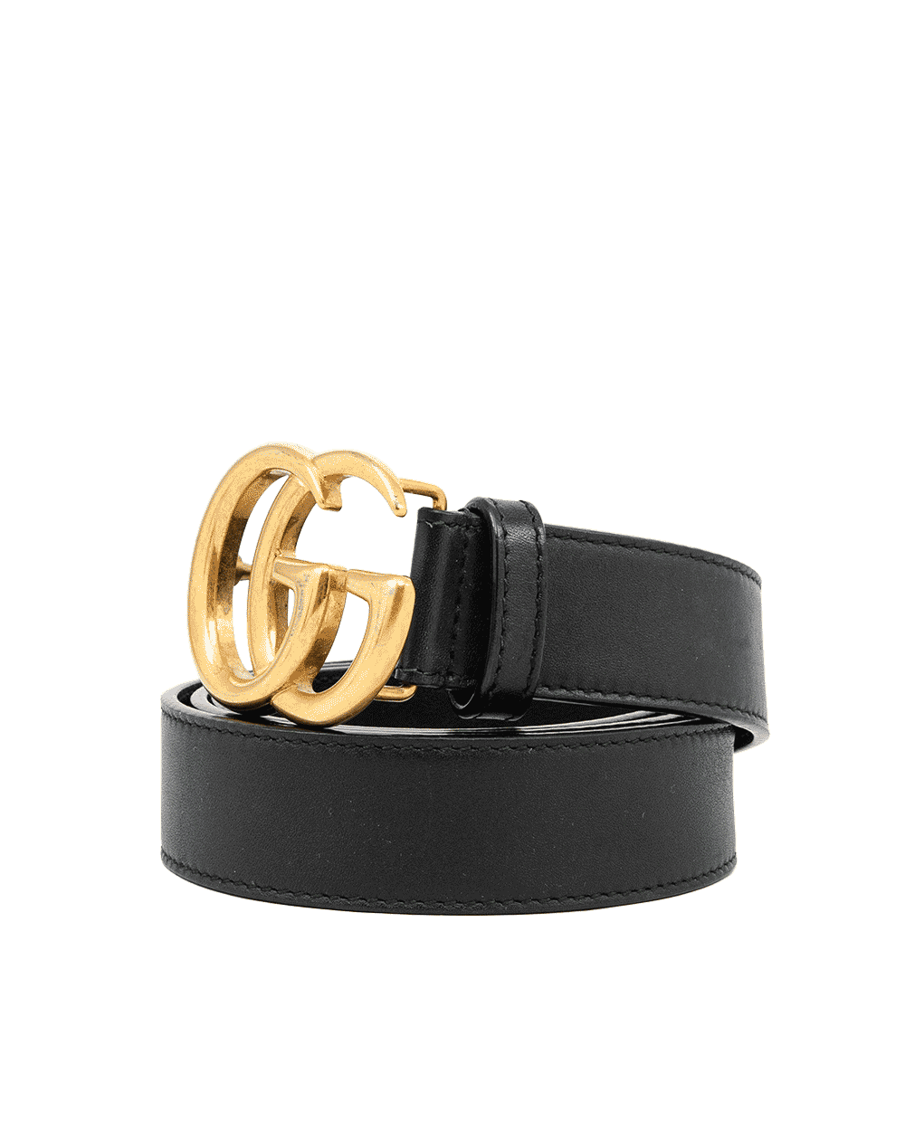 40 GUCCI BELT 3 CM 85 BLACK CALF GHW 1090