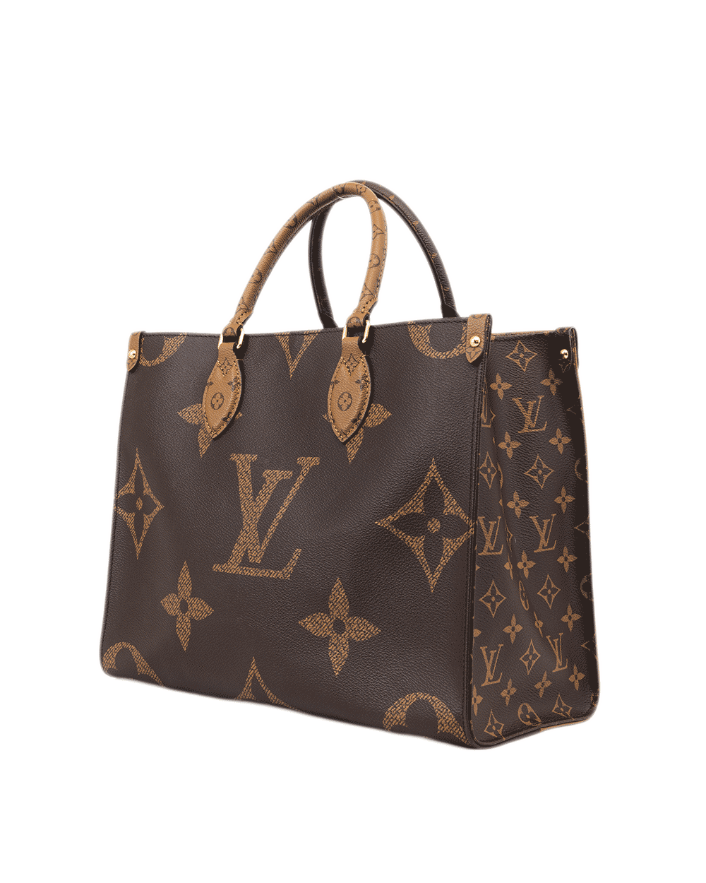 40 LV ON THE GO MM REVERSE MONOGRAM CANVAS GHW MICROCHIP 0686