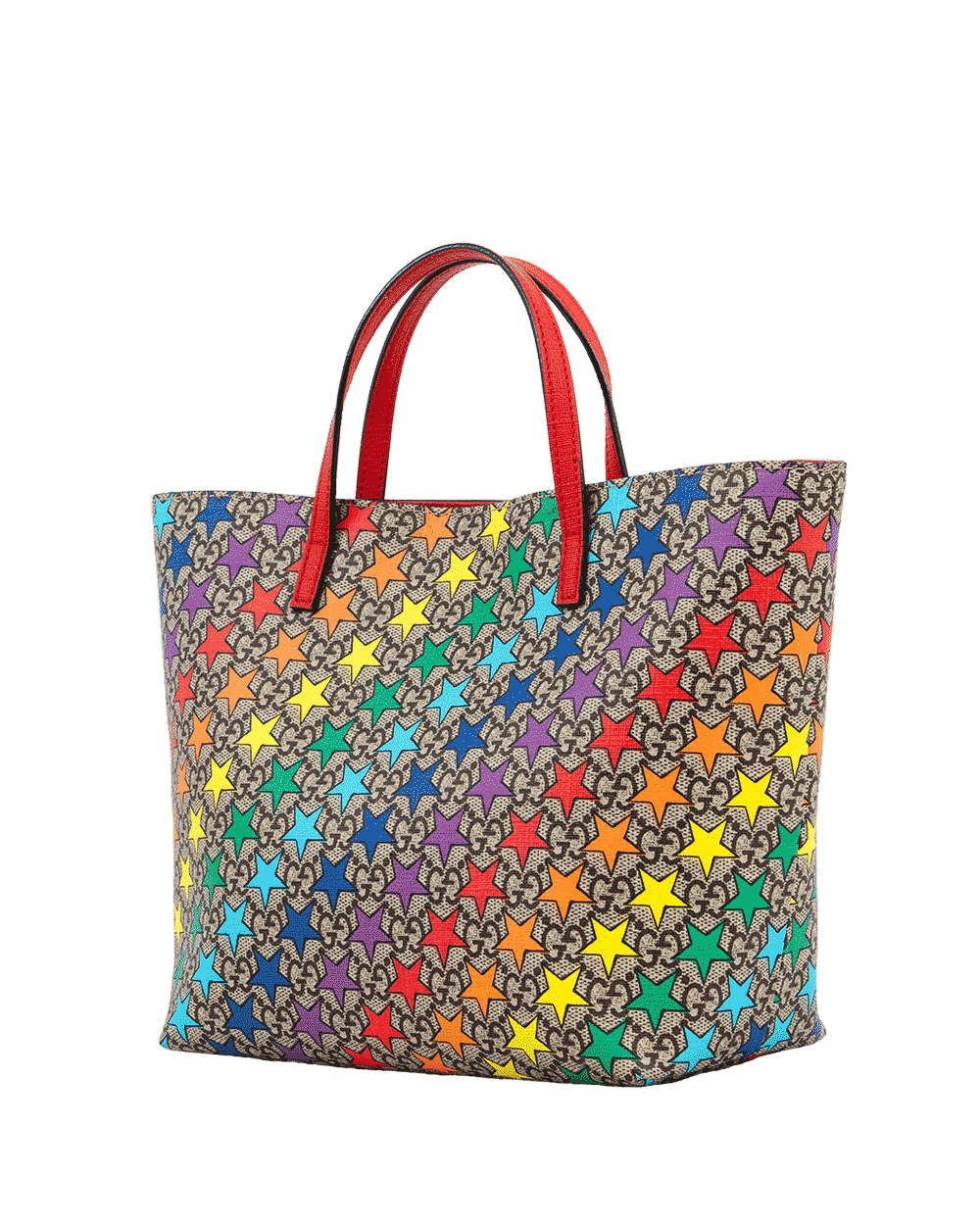 41 GUCCI KID TOTE BROWN STAR MULTI COLOR GG MONOGRAM CANVAS SHW 410812 204991 0794