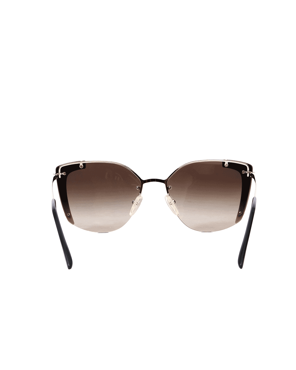41 PRADA CAT EYE SUNGLASSES BROWN SHW DP5648166 0244