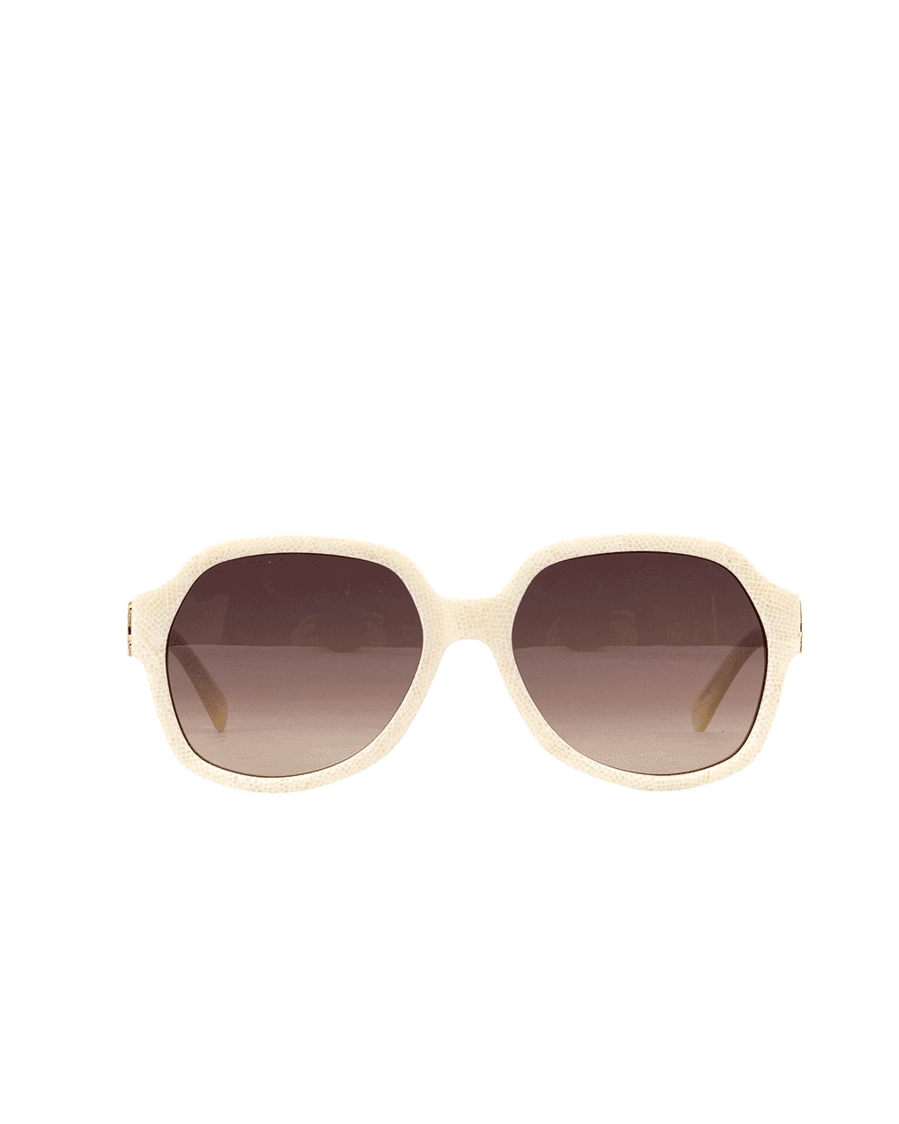 43 CELINE TRIOMPHE SUNGLASSES WHITE BROWN GHW CL401891 0232