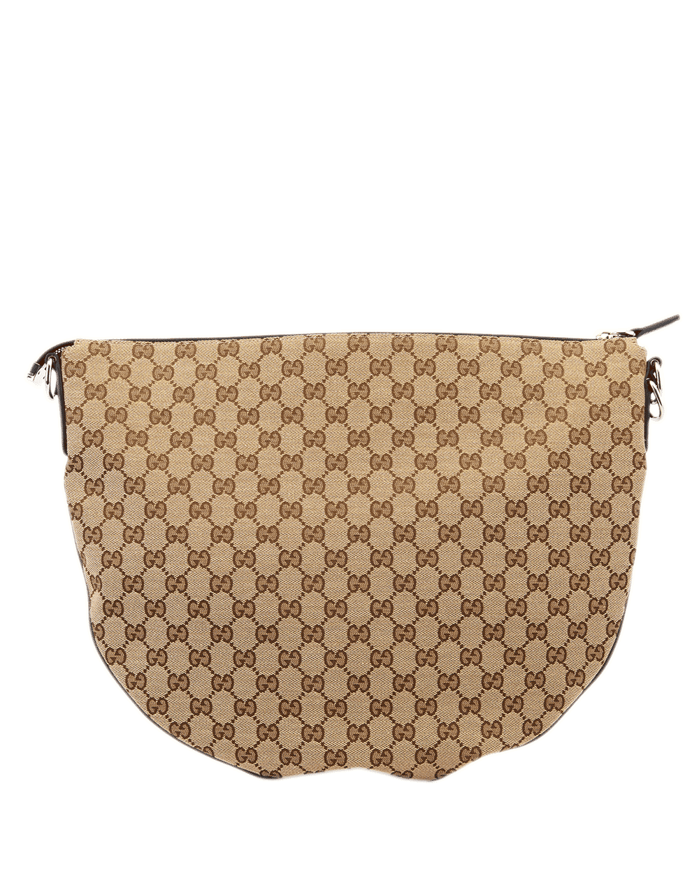 43 GUCCI B GG SHOULDER BAG MEDIUM BROWN GG CANVAS SHW 817420 525040 0464