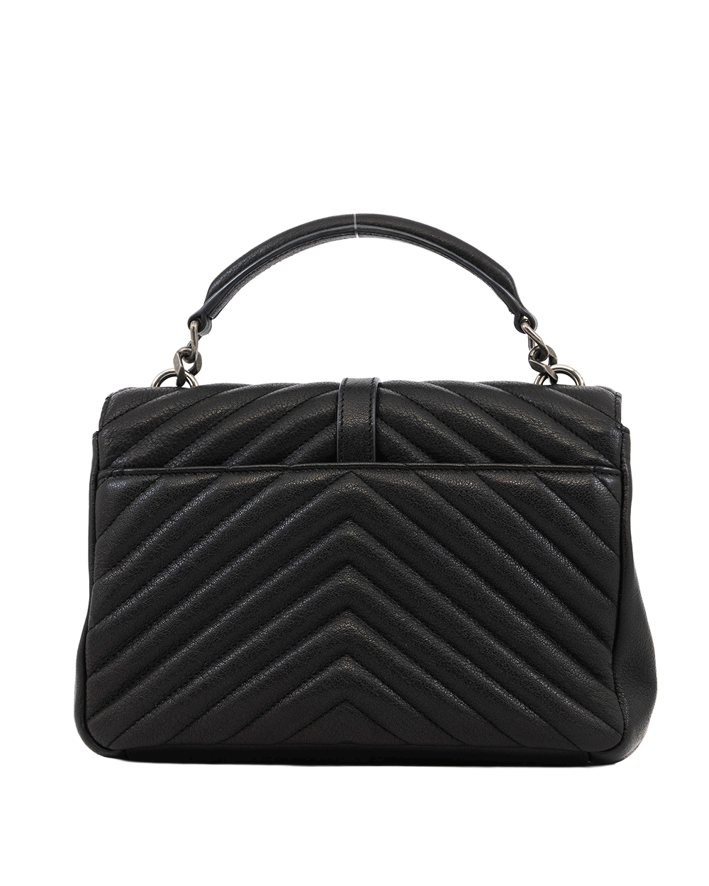 43 YSL COLLEGE MEDIUM BLACK CALF SHW 0394