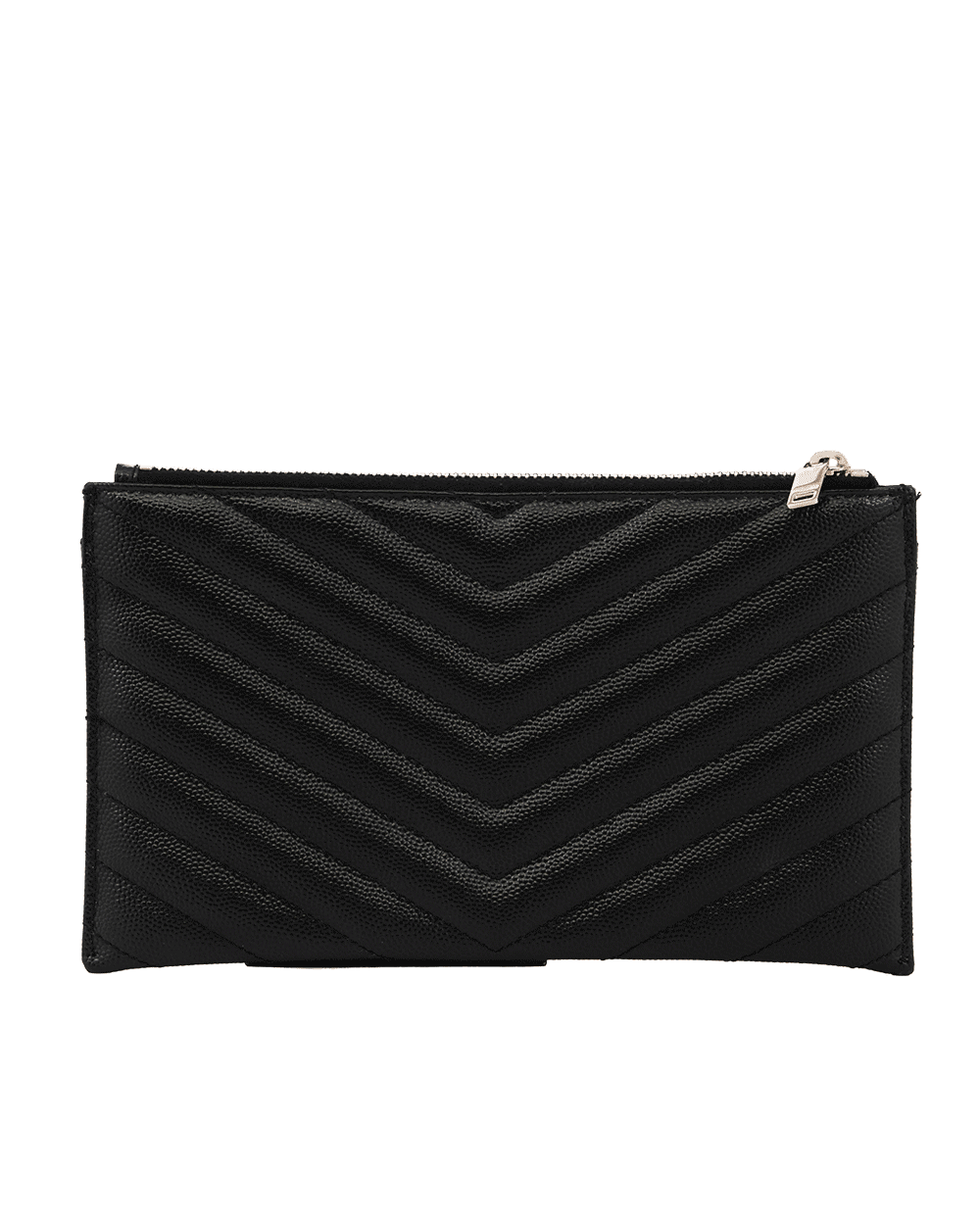 46 YSL CLUTCH BLACK CHEVRON SHW PLB 504922 1118 0595
