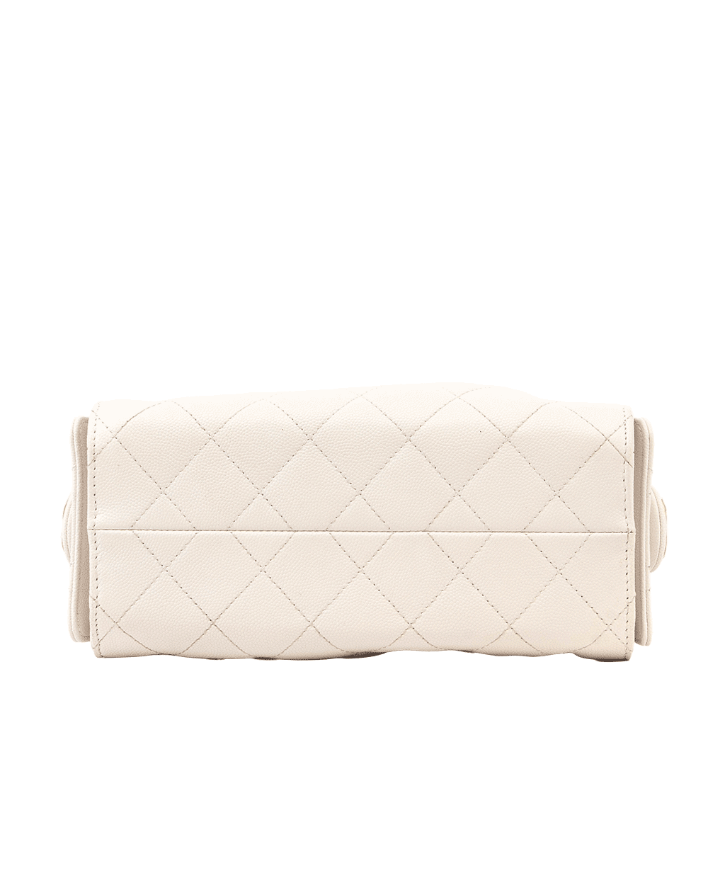 47 CHANEL 25 HANDBAG MINI WHITE CAVIAR GHW X6T9PE38 0134
