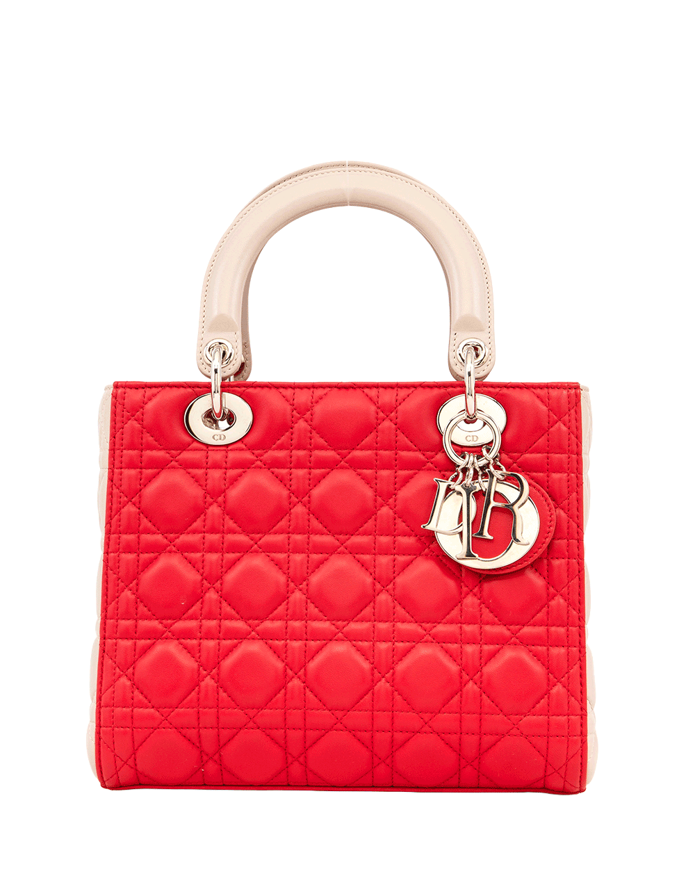 47 DIOR LADY MEDIUM RED BROWN LAMB SHW 16 BO 0173 0446