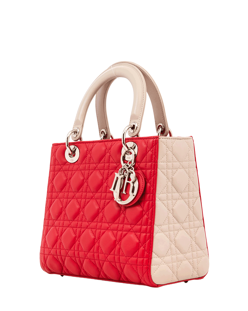 47 DIOR LADY MEDIUM RED BROWN LAMB SHW 16 BO 0173 0447
