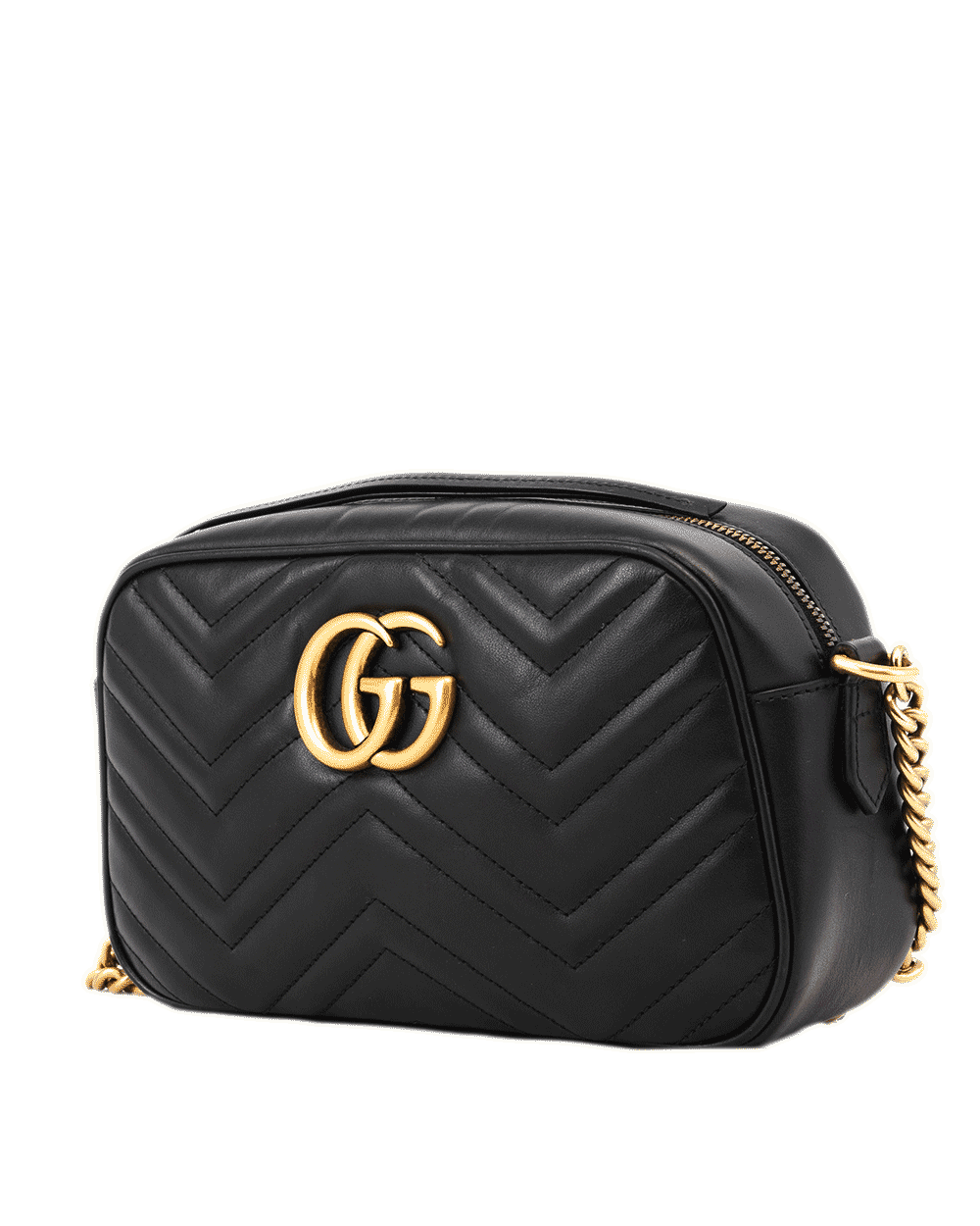 47 GUCCI GG MARMONT CAMERA 24 BLACK CALF GHW 447632 520981 0594